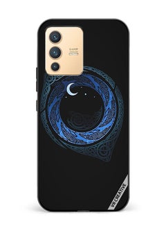 Protective Case Cover For Vivo V23 5G Moonlight Design Multicolour