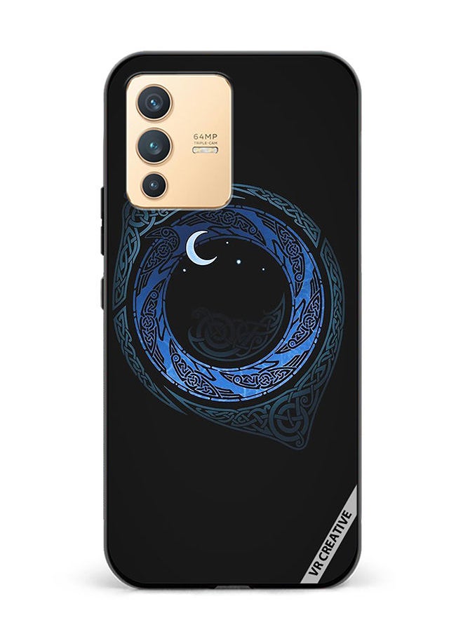 VR CREATIVE - Protective Case Cover For Vivo V23 5G Moonlight Design Multicolour - Image 1