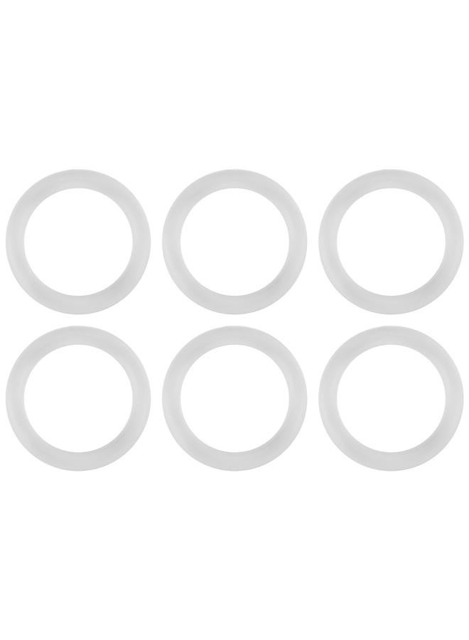 20pcs Silicone Safe O Rings Dummy Pacifier Chain Clips Adapter Holder for Baby Transparent - Image 4