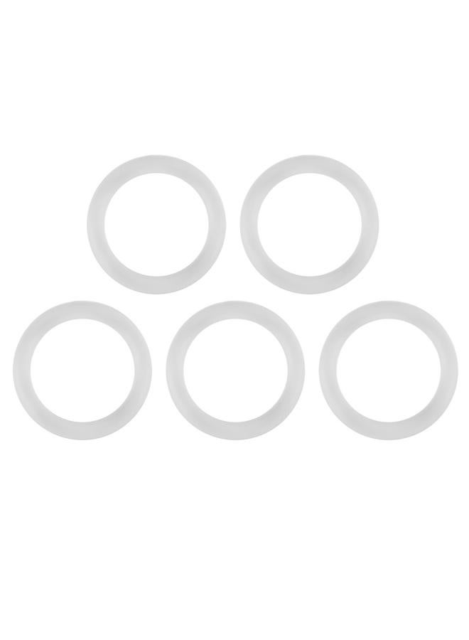20pcs Silicone Safe O Rings Dummy Pacifier Chain Clips Adapter Holder for Baby Transparent - Image 2