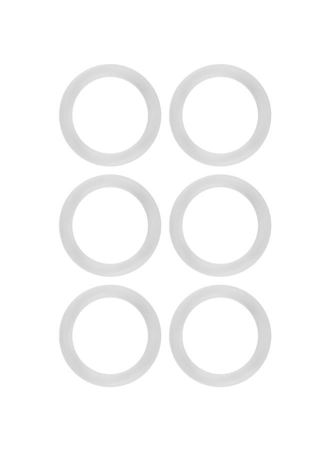 20pcs Silicone Safe O Rings Dummy Pacifier Chain Clips Adapter Holder for Baby Transparent - Image 5