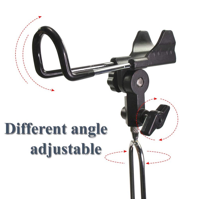 Croch Fishing Rod Holder,360°Adjustable Stainless Steel Rod Stand-2 Pcs - Image 2