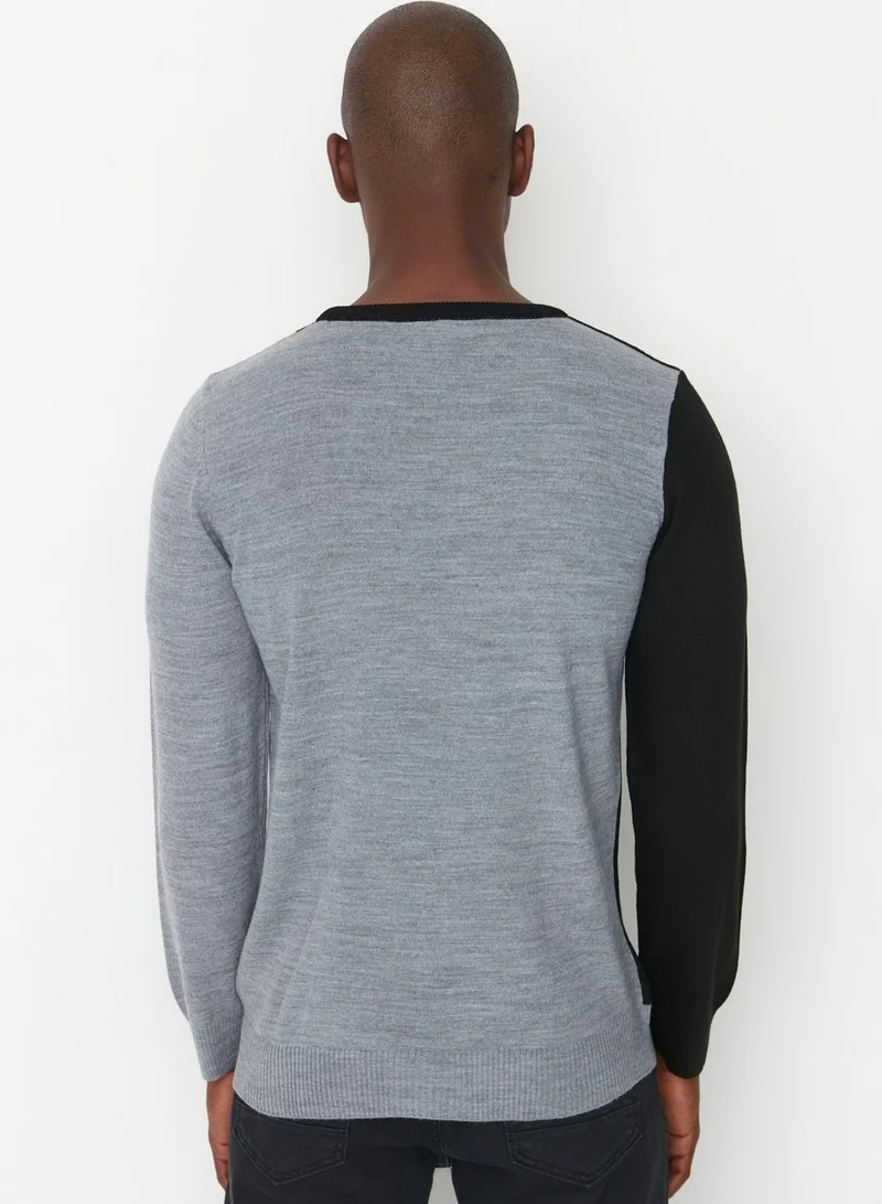 trendyol Color Block Knitted Sweater