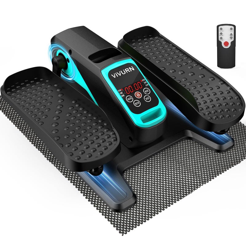 VIVURN-018 Under Desk Elliptical 12 Speed 5 Modes Mini Motorized Leg Exerciser While Sitting for Seniors As Seen on TV with Non-Slip Mat Quiet & Portable Electric Pedal Exerciser for Home and Office - Image 1