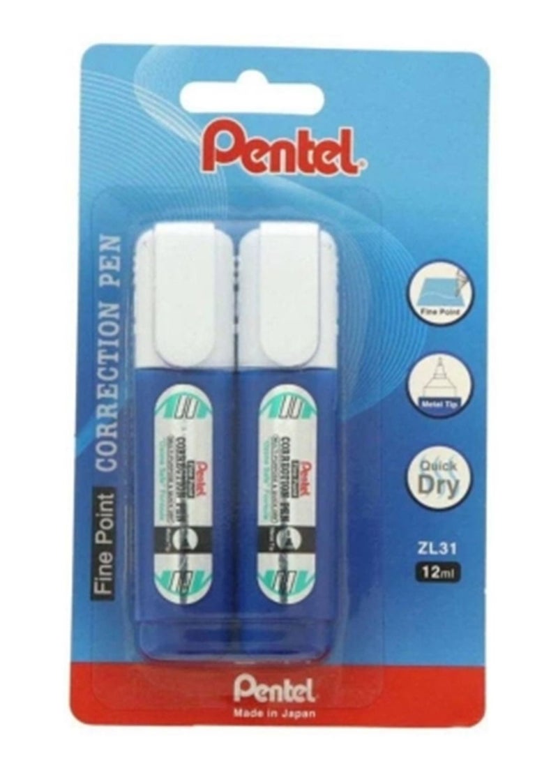 Pentel 2-Piece Correction Pen Fine Point - Image 1
