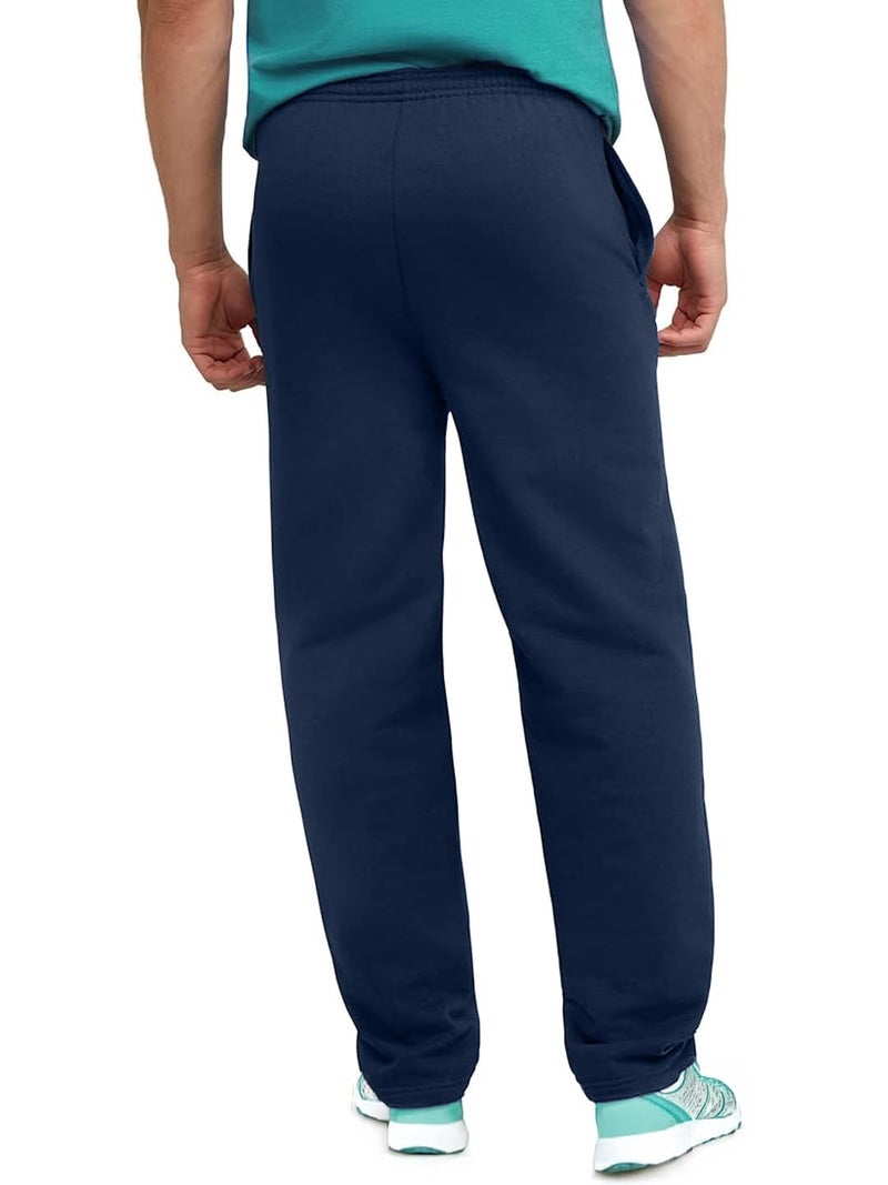 NOBERO Men's Regular Mid Rise Sweatpants (1M-BWJG-R0149_Navy Blue,Medium - Image 5