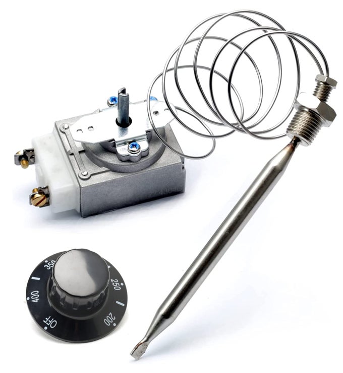 1175 Thermostat RX136 60125401 Thermostat for Fryer 14 Mpt Stuff Box Compatible with Pitco 60125401 fit for Royal Range 3113 Deep Fryer Thermostat 200400F