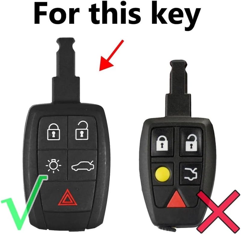 QASULER Silicone Key Fob Cover for Volvo - Image 2