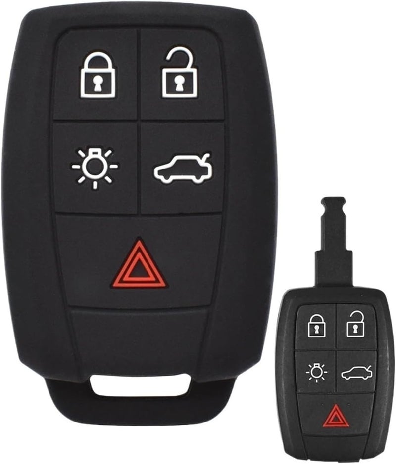 QASULER Silicone Key Fob Cover for Volvo - Image 1