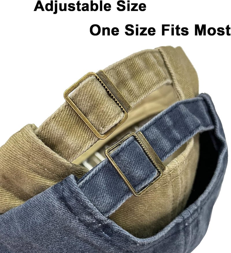 PFFY 2 Packs Vintage Washed Distressed Baseball Cap Golf Dad Hat for Men Women - Image 4