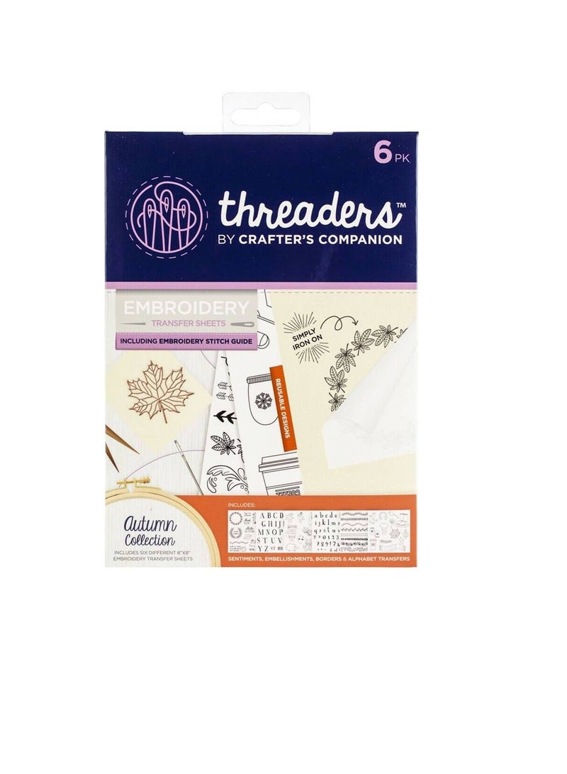 Crafter's Companion Embroidery Transfer Sheets - Image 1
