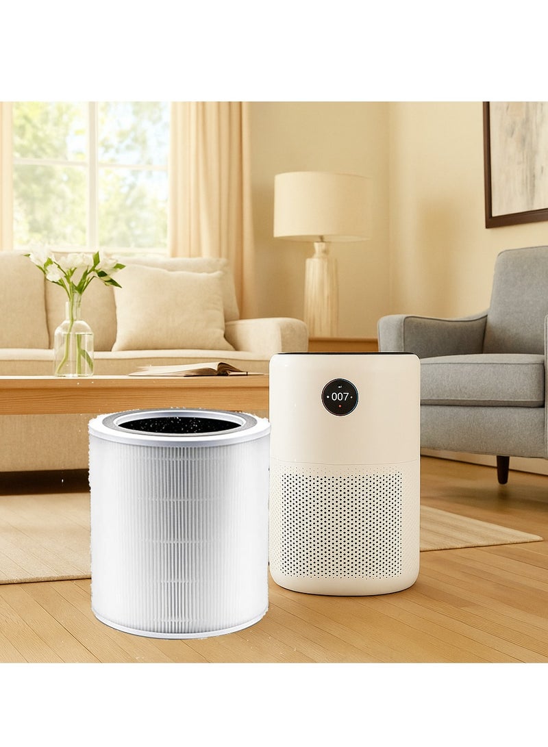 Y&D Third-party Replaceable Air Purifier Cartridge Filter Replacement Inner Core Filter Activated Carbon Clean Air Dust Removal HEPA-Grade Odor Elimination High Efficiency Dust Pollen Pet Dander Removal Fit for LEVOIT Core 400 and 400s Model Changable Filter Suitable for Home Bedroom Office - Image 1