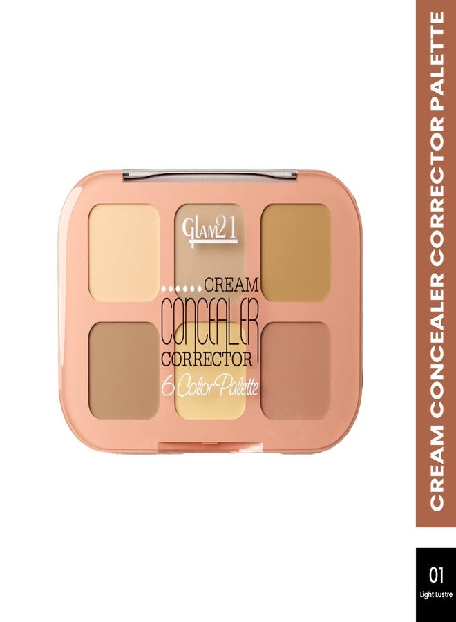 جلام 21 باليت كونسيلر كريمي من جلام 21 | قوام كريمي | تغطية مثالية وقابلة للتعديل | تركيبة مقاومة للتجعد | كونسيلر سهل الدمج وخفيف الوزن لمكياج الوجه (9 جم) - 01- لمعة خفيفة - Image 2