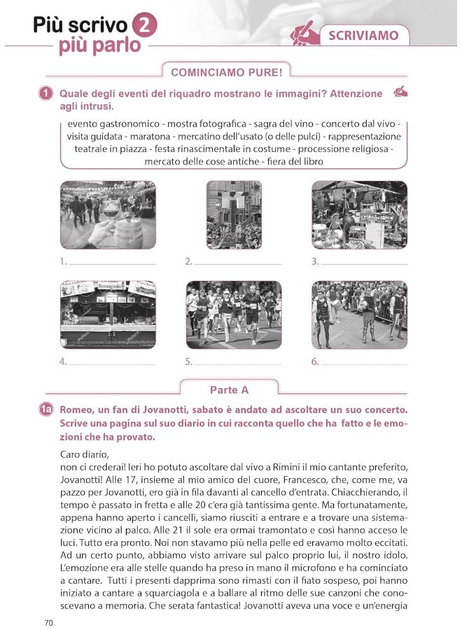 Più scrivo più parlo 2 (B1-B2): Materiale per la produzione scritta e orale in italiano - Image 5