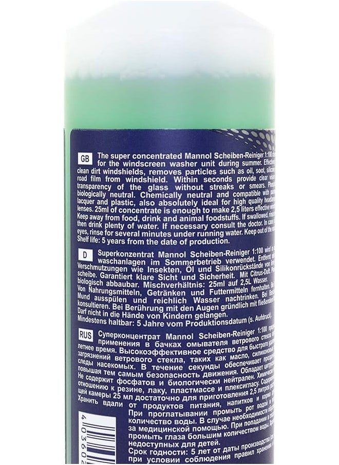 MANNOL - 5022 Windshield Washer Concentrated Liquid 1:1000 250Ml - Image 1