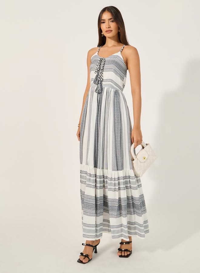 Styli Tiered Print Maxi Dress  - Image 2