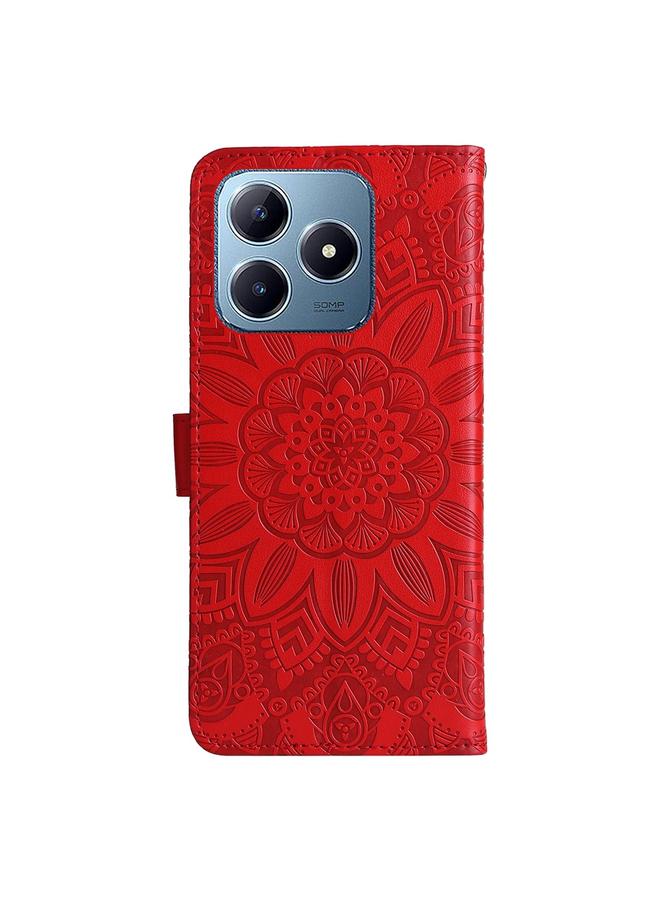 S-TOP Case For Realme C63 / C61 / Note 60 Embossed Sunflower Leather Phone Case - Image 3