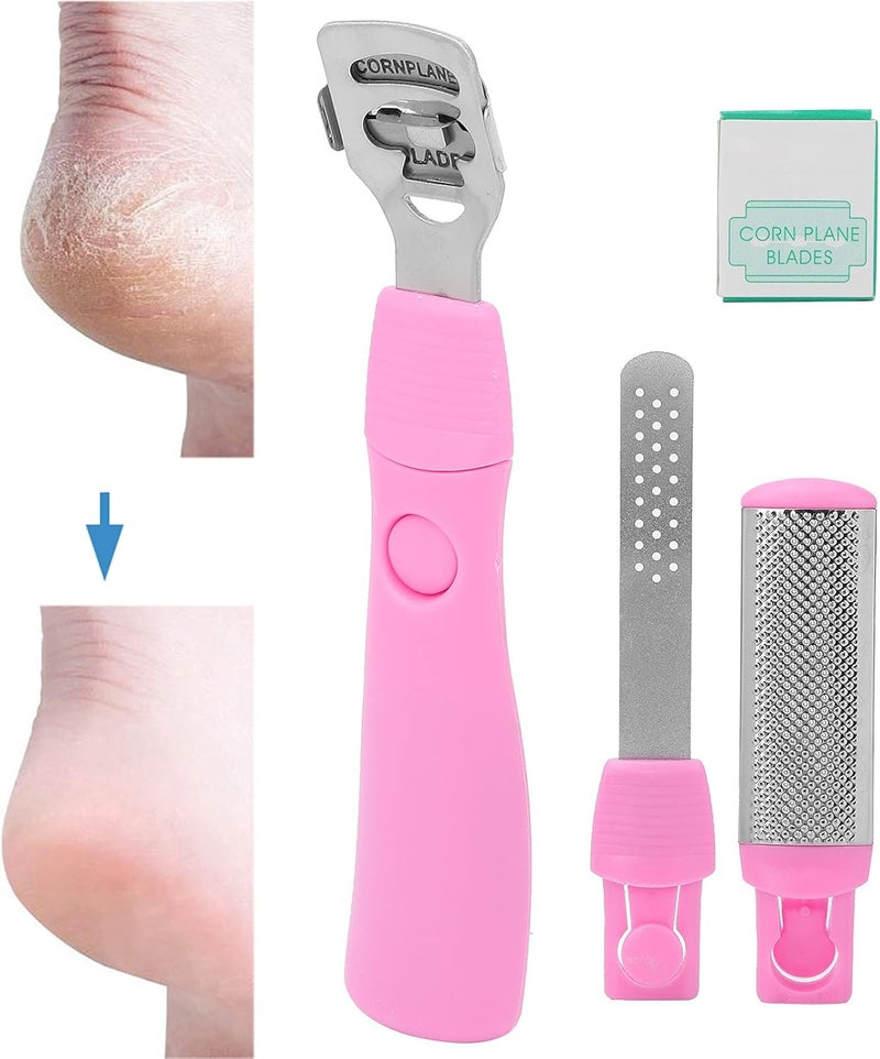 كلاراكو مجموعة أدوات العناية بالقدمين 3 في 1، مجموعة أدوات العناية بالقدمين من الفولاذ المقاوم للصدأ، مبردات احترافية للقدمين، مزيل للجلد الميت، للعناية بالقدمين، تقشير الجلد الميت، العناية بالقدمين وتنظيفها، إلخ. - Image 2