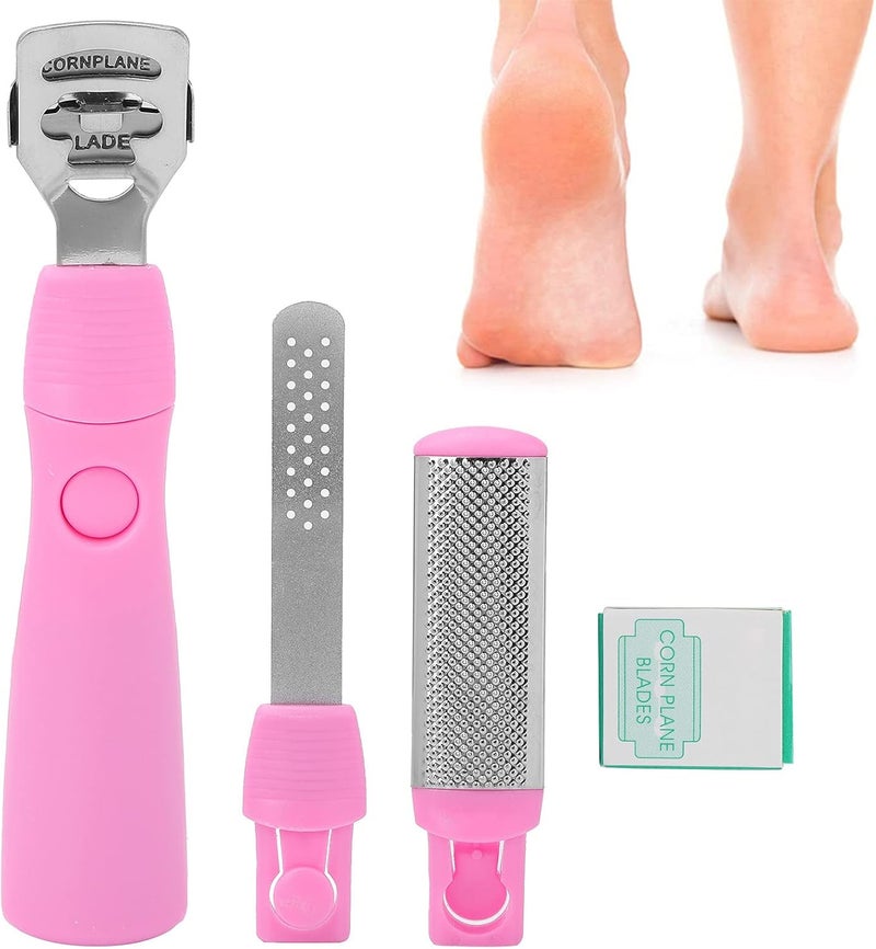 كلاراكو مجموعة أدوات العناية بالقدمين 3 في 1، مجموعة أدوات العناية بالقدمين من الفولاذ المقاوم للصدأ، مبردات احترافية للقدمين، مزيل للجلد الميت، للعناية بالقدمين، تقشير الجلد الميت، العناية بالقدمين وتنظيفها، إلخ. - Image 1