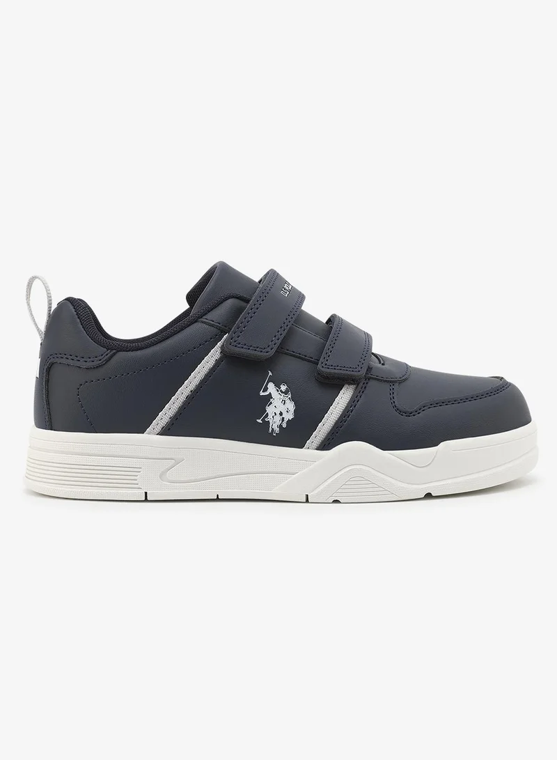 U.S. Polo Assn. Kena Boy's Comfortable Stylish Casual Everyday Low Top Sneaker - Navy