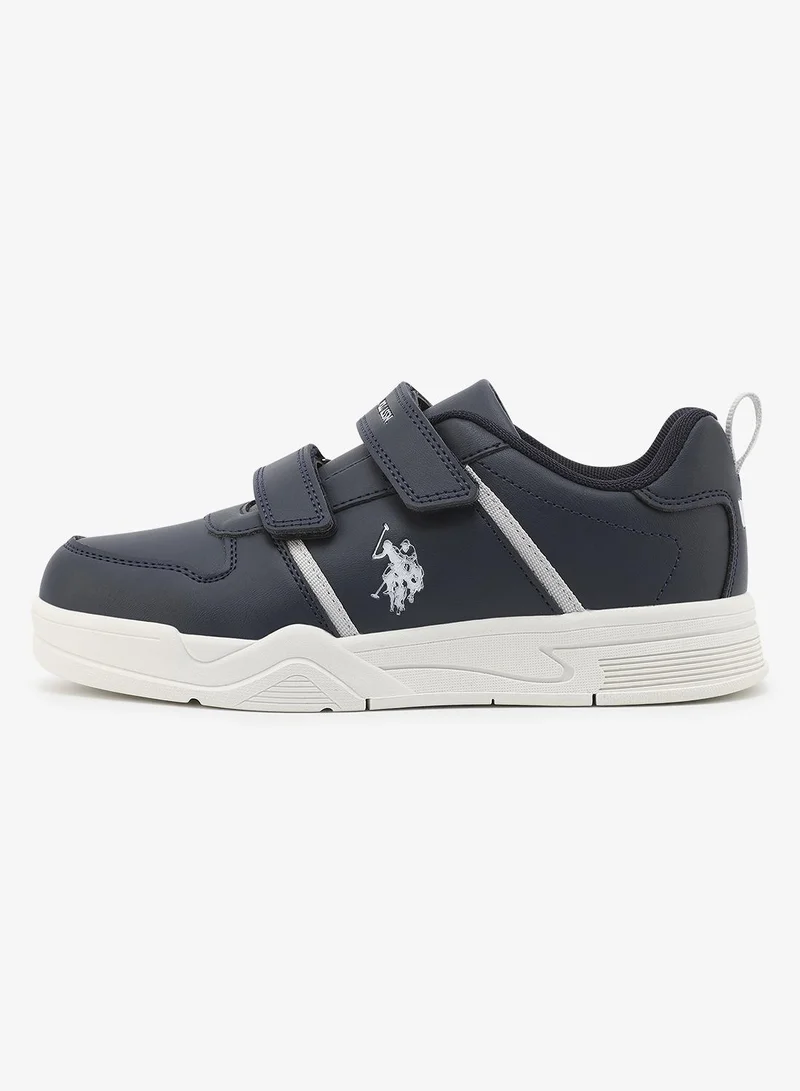 يو اس بولو اسن U.S. Polo Assn. Kena Boy's Comfortable Stylish Casual Everyday Low Top Sneaker - Navy