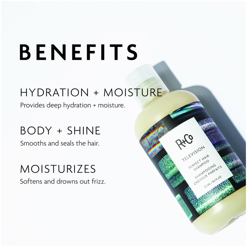 R+Co Television Perfect Hair Shampoo | Body + Shine + Smoothing for All Hair Types | Vegan + Cruelty-Free | - Image 2