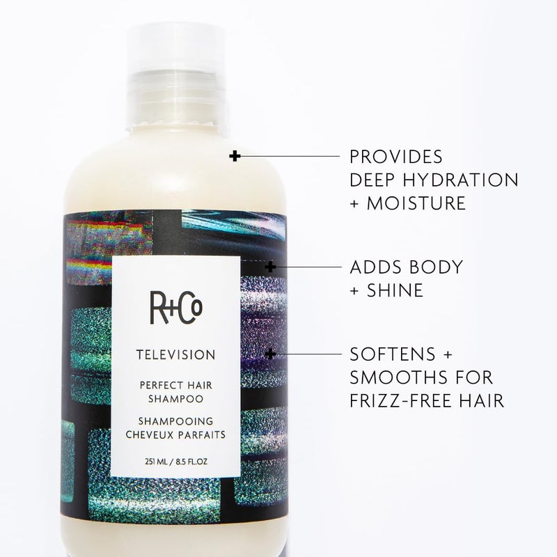 R+Co Television Perfect Hair Shampoo | Body + Shine + Smoothing for All Hair Types | Vegan + Cruelty-Free | - Image 1