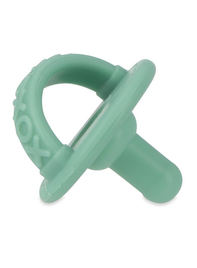 Nuby 2 Pack Silicone Pacifier with Natural Cherry Shaped Nipple - 0+ Months, 2 Pack, Colors May Vary - Image 3