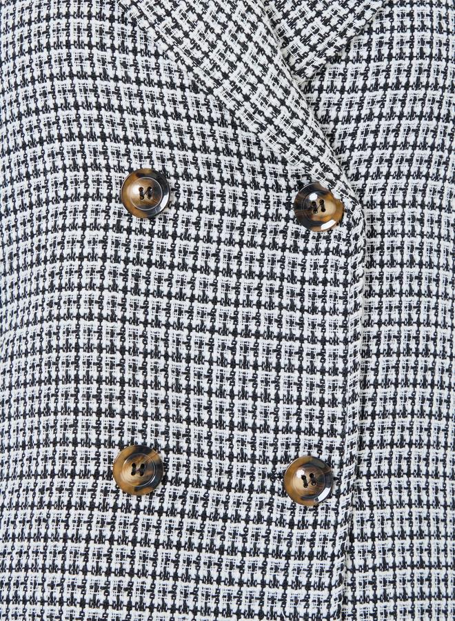 Take Two Houndstooth Double-Breasted Coat - Image 4