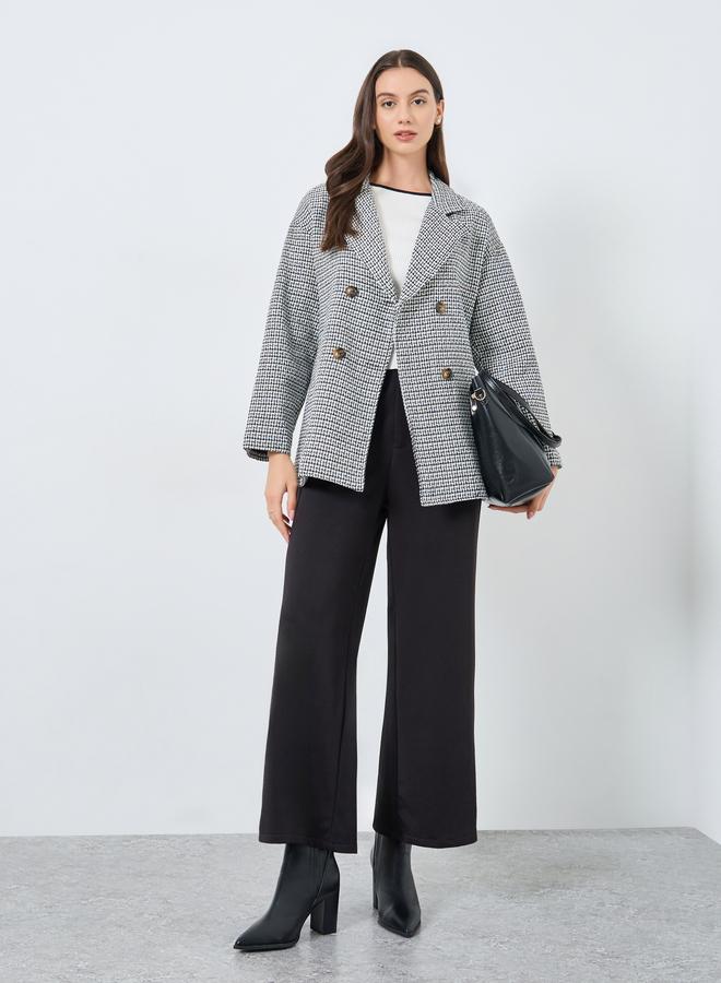 Take Two Houndstooth Double-Breasted Coat - Image 2