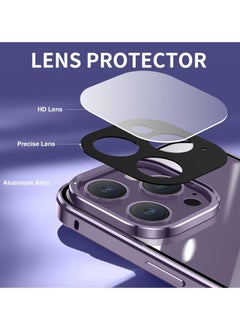 KASTWAVE Anti Peeping Case for iPhone 14 Pro Max, 360 Degree Front and Back Privacy Tempered Glass Cover, Anti SPY Screen, Anti Peep Magnetic Adsorption Metal Bumper for iPhone 14 Pro Max Purple  - Image 4