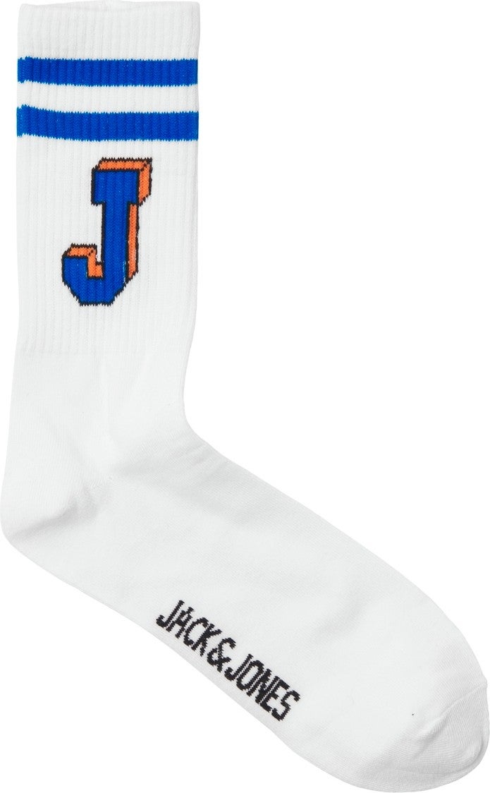 Jack Jones Jack Jones Jacsıngle J Tennis Socks 3 Pack Men's White Socks 12251466-01 - Image 3