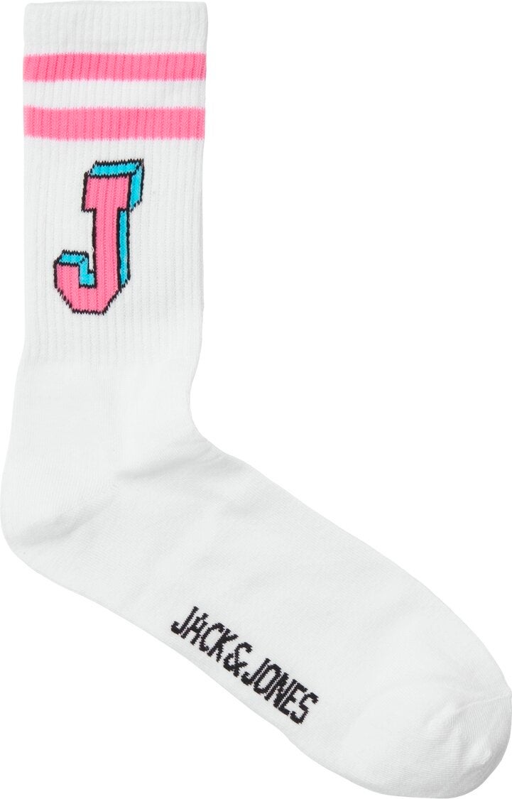 Jack Jones Jack Jones Jacsıngle J Tennis Socks 3 Pack Men's White Socks 12251466-01 - Image 5