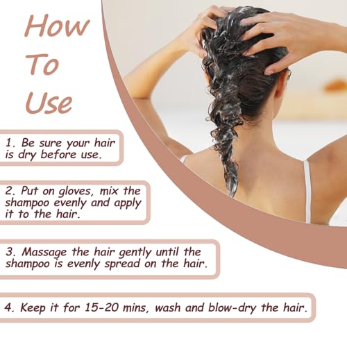 Agthyuve Wine Red Hair Dye 16.9 Fl Oz, Argan Oil Hair Shampoo, 3 in 1 Hair Dye Shampoo, Easy To Use, Semi-Permanent Hair Color Shampoo (Wine Red) - Image 5