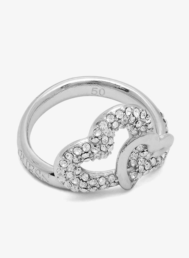 GUESS Pave Hearts Ring - Image 1