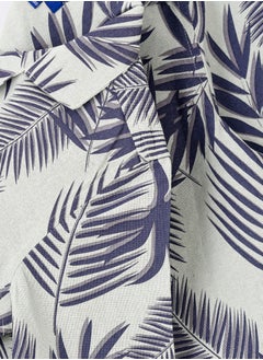 JAM Boys Woven Cotton Tropical Leaf Print Shirt  - Image 4