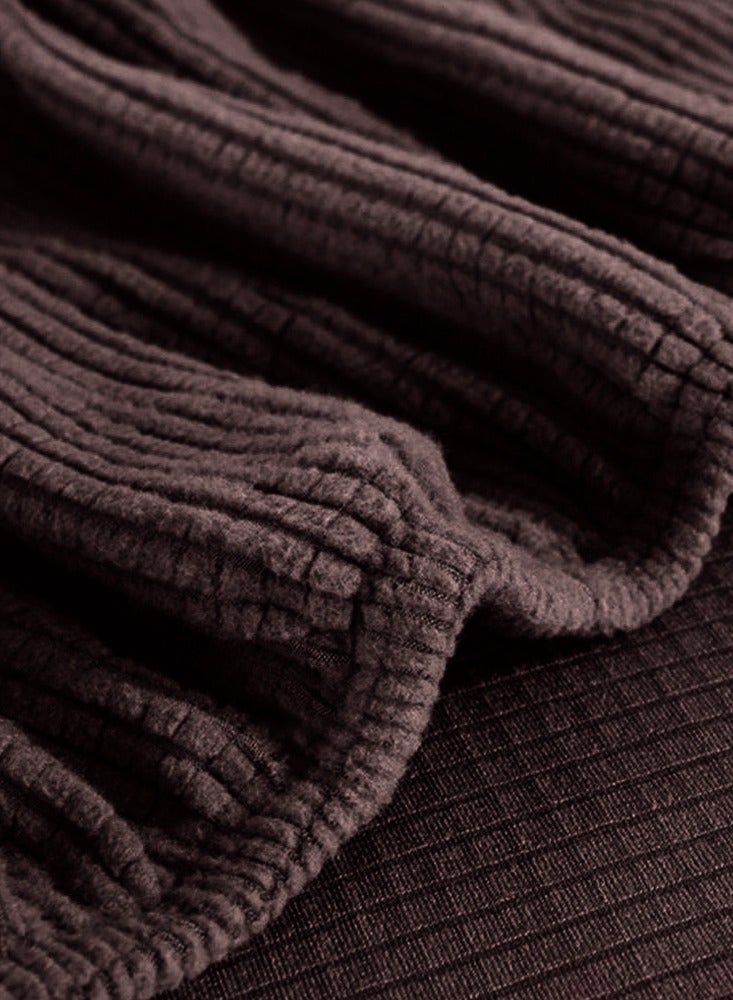 CATANES Thick Couch Covers, Sectional Sofa Stretch Slipcover Living Room Dogs Pets, Washable Durable Furniture Protector BROWN (90cm * 140cm) - Image 3