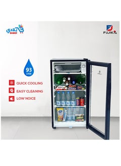 FUJIKA FUJIKA Glass door refrigerator with top freezer FJ-301  - Image 1