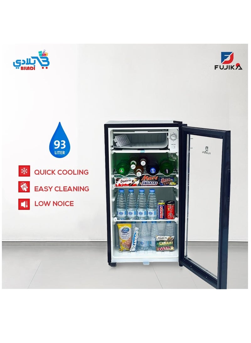FUJIKA FUJIKA Glass door refrigerator with top freezer FJ-301  - Image 1
