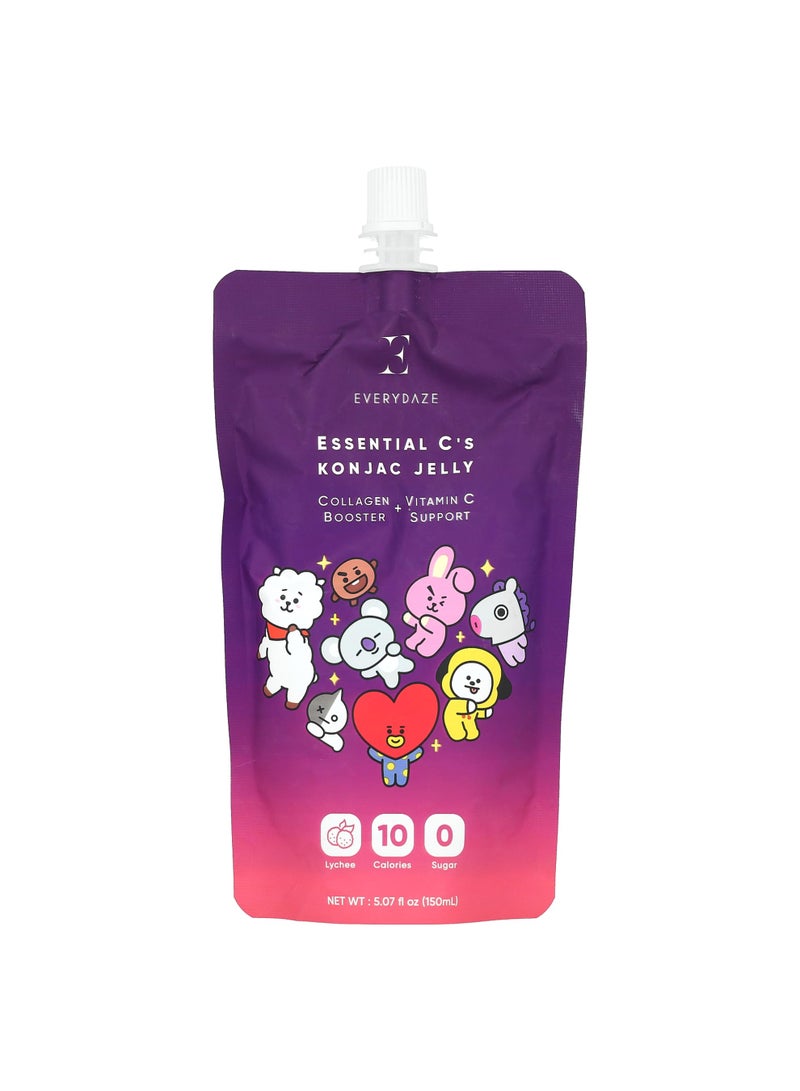 Essential C's Konjac Jelly, Lychee, 5.07 fl oz (150 ml)