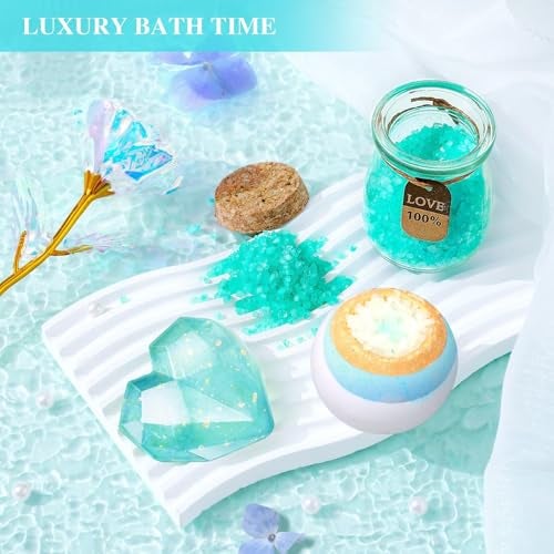 LUCOTIYA Birthday Gifts for Women Self Care Gifts Get Well Soon Gifts,Ocean Relaxing Spa Gift Basket Care Package with Blanket, Idea Thinking of You Gifts for Mom Her Best Friends Sister Wife - Image 5