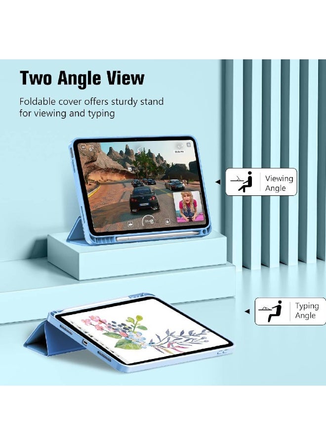زومي حافظة ProCase لجهاز iPad (A16) الجيل الحادي عشر 11 بوصة 2025 / الجيل العاشر 10.9 بوصة 2022 مع حامل قلم، حماية كاملة للكاميرا، حافظة نحيفة بظهر ناعم من TPU - أزرق - Image 5