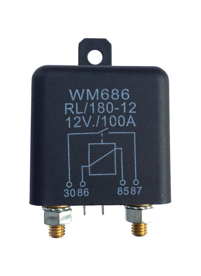 12v 100A 4-Pin Car Starter Relay Contactor On/Off Control Car Motorcycle Battery Car Cruise Ship Power Starter Relay