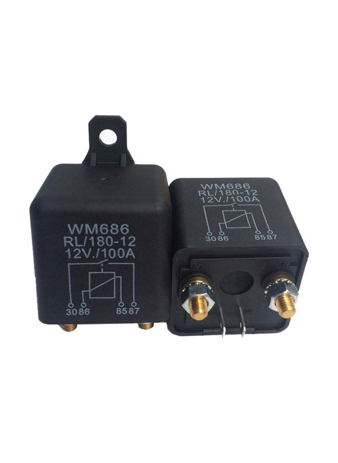 12v 100A 4-Pin Car Starter Relay Contactor On/Off Control Car Motorcycle Battery Car Cruise Ship Power Starter Relay