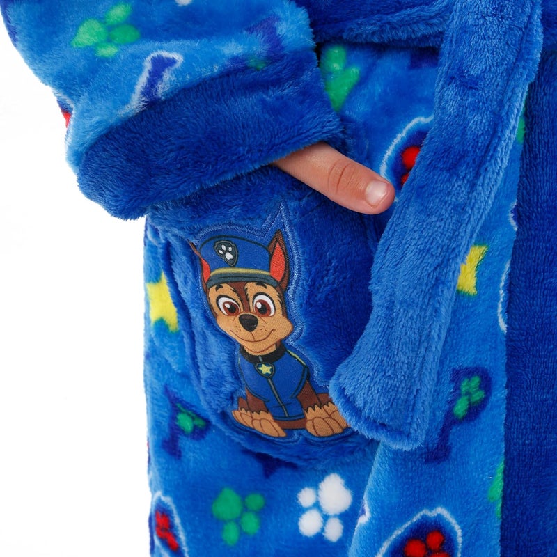 PAW PATROL روب | روبات تشيس للأطفال | روب استحمام فليس للأولاد - Image 4