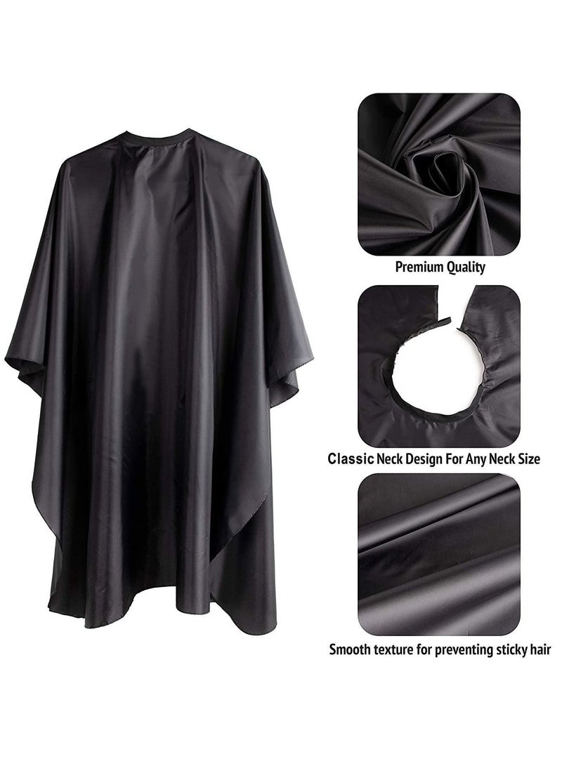 Y&D Barber Cape Large Size with Adjustable waterproof Hair Cutting for Men, Women, and Kids, Perfect Hairstylists, Professional Styling Home Use Black  - Image 3