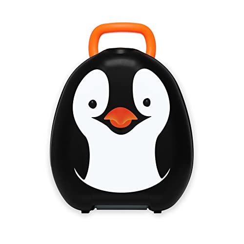 My Carry Potty - Penguin Travel Potty, Award-Winning Portable Toddler Toilet Seat for Kids to Take Everywhere - Image 4