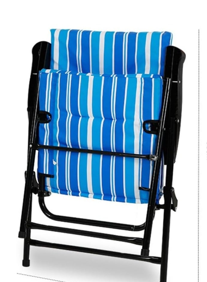 سمارت هوم مجموعة كراسي تخييم مكونة من كرسيين قابلين للطي وكرسي نزهة وكرسي رياضي وكرسي خارجي وكرسي حديقة - Image 4