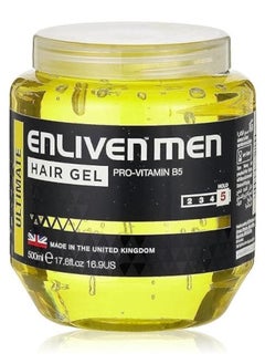 ENLIVEN Ultimate Hair Gel Pro Vitamin B5 Hold 5,yellow ,500ml  - Image 1