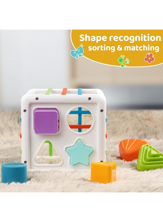 LiKee LiKee Montessori Toys for 1+ Year Old, Shape Sorter Baby Toys for Boys Girl Birthday Gift, Colorful Infant Toddler Toy, 10pcs Sensory Blocks Developmental Learning &Fine Motor Skill 18+ Month - Image 5
